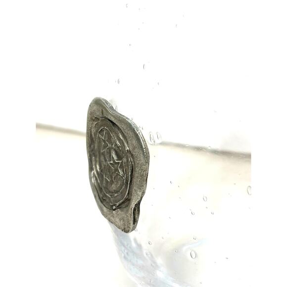 Pair Southern Jubilee Stemless Wine glass Pewter Monogram TN Tennessee State - Picture 3 of 5